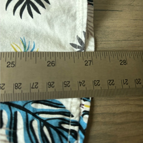 Barabas Shirt Mens Medium White with Leaf Pattern Button Down Long Sleeve - Picture 7 of 9